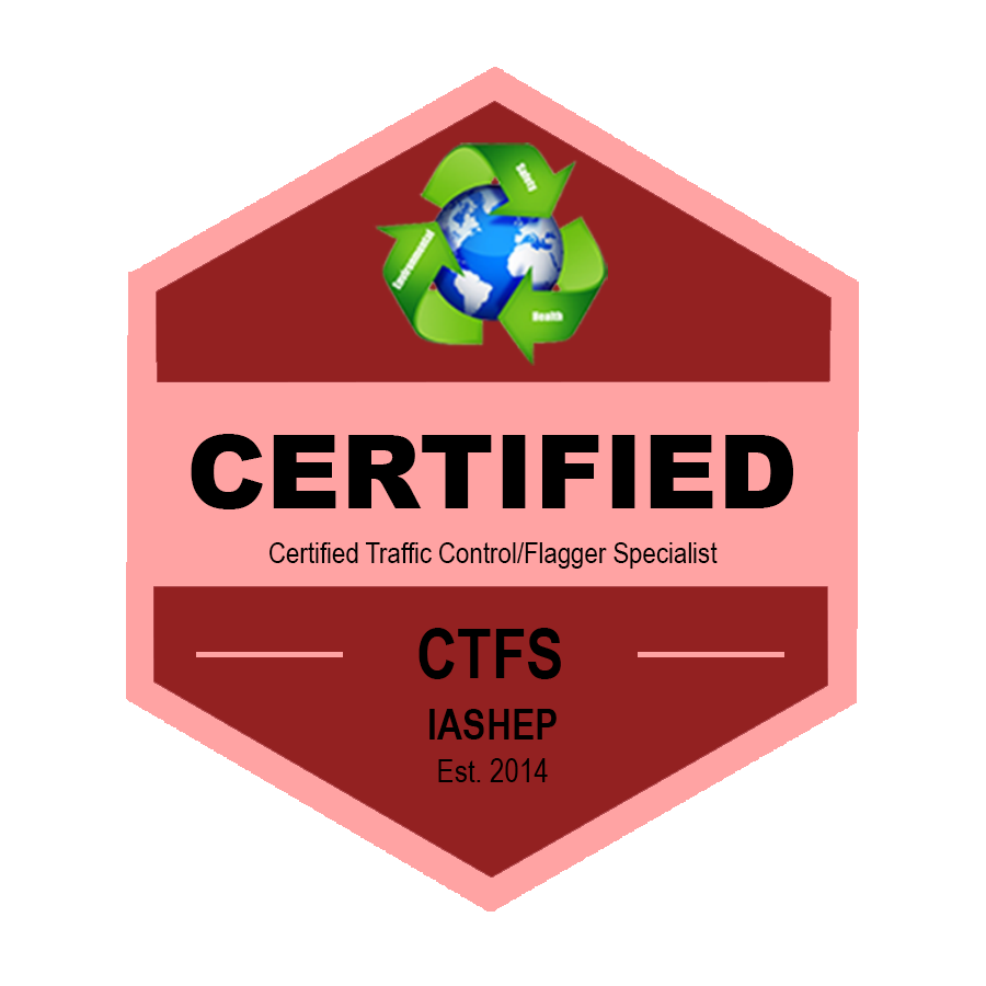 Certified Traffic Control / Flagger Specialist (CTFS) badge